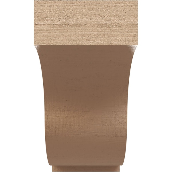 2in. W X 6in. D X 4in. H Series 3 Van Buren Rough Cedar Woodgrain TimberThane Corbel, Primed Tan